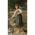 thumbnail image 3 of Émile Munier 15x24 Black Modern Framed Museum Art Print Titled - Feeding the Doves (1890), 3 of 5
