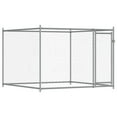 thumbnail image 6 of vidaXL Dog Cage Grey Galvanized steel Extra Large Doors Dog Cage, 6 of 6