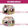 thumbnail image 4 of SEKAM Cardboard Cat House with Scratching Board, 2-in-1 Cat Scratcher House for Indoor Cats, Durable Cat Scratch Pad & Sleeping Bed with Catnip, Multi-Functional Pet Play House, 4 of 5