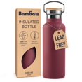 thumbnail image 1 of Botella de Agua Bambaw 1L Aislada de Acero Inoxidable Roja, 1 of 8