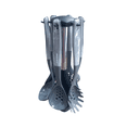 thumbnail image 2 of Westinghouse Set de 6 Utensilios de Nylon para Cocina + Base Giratoria Gris WCKT008007AGY gris, 2 of 3