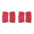 thumbnail image 2 of Injueey 2 piezas de soporte para mango de olla, accesorio para utensilios de cocina, funda aislante, Clip de silicona grueso, doble agujero rojo Rojo Doble agujero 2piezas Injueey CBP457869, 2 of 6