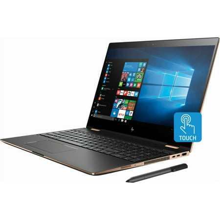 HP Spectre x360 15t Premium Convertible 2-in-1 Laptop in Dark Ash Silver (Intel 8th Gen i7 Quad Core, 8GB RAM, 256GB SSD, Nvidia Geforce MX150, 15.6