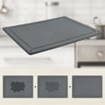 thumbnail image 4 of Unique Bargains Diatomaceous Stone Dish Drying Mat with Groove Dark Gray, 4 of 6