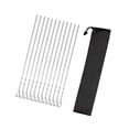 thumbnail image 4 of jinwen 12 Pcs Brochettes Plates en Acier Inoxydable Réutilisables pour Barbecue 17 Pouces, 4 of 9