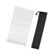 thumbnail image 4 of Brochetas Brochetas de metal Brochetas de kebab Planas Largas de acero inoxidable Anchas Reutilizables Barbacoa 17 pulgadas, 4 of 9