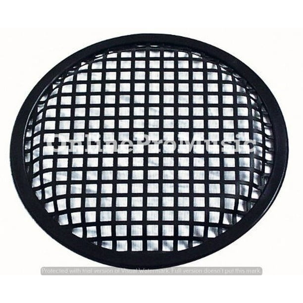 4 X 10'' Inch Car Audio Speaker Woofer Subwoofer Metal Black Waffle