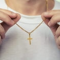 thumbnail image 2 of Collar con colgante de cruz Nami 50 cm Acero inoxidable, 2 of 5