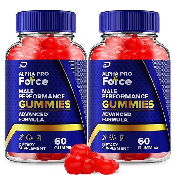 Alpha Pro Force Gummies for Men – Alpha ProForce Male Performance Gummies, Energy, Optimal Balance, 2 Pack, 120 Gummies