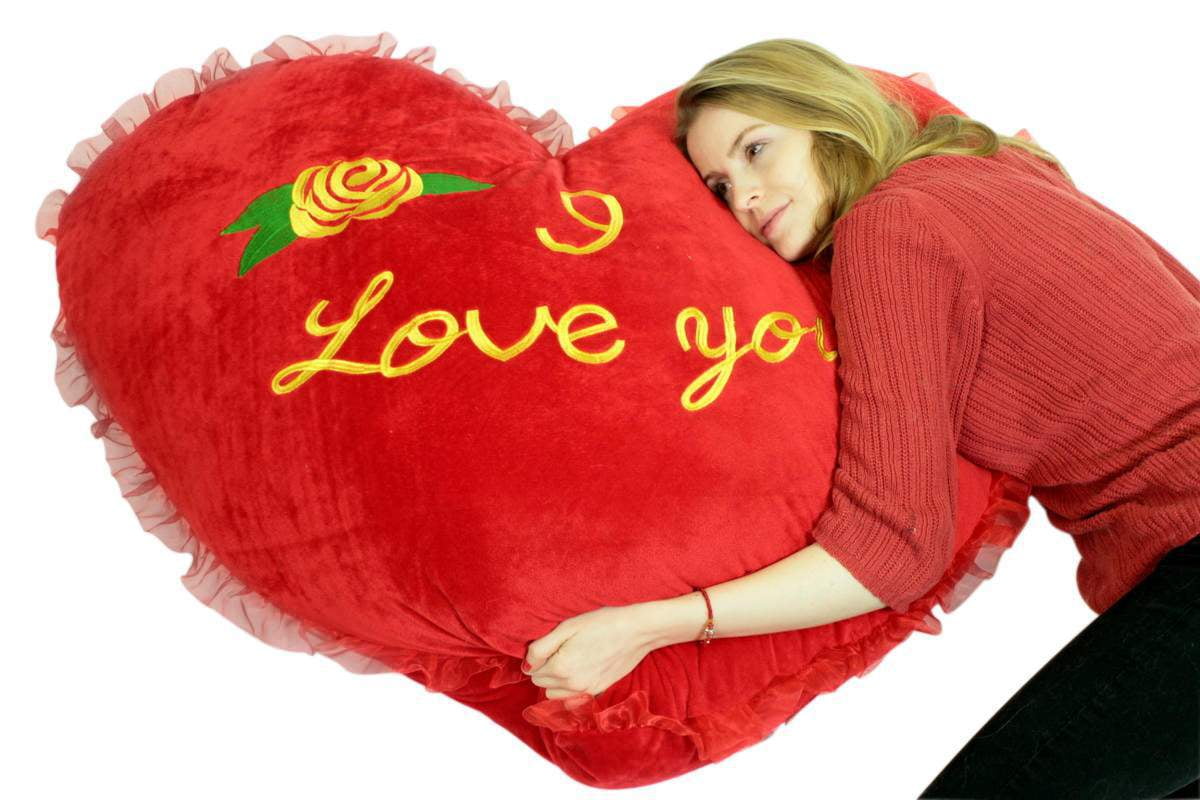 Giant Valentine Heart Pillow 42 Inches I Love You Big Plush Valentines