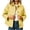 Yellow, variant on Womens Checkered Coats Button Front Lapel Long Sleeve Loose Fit Plaid Cropped Jacket Casual Fashion Fall Winter Outerwear Cardigans with Pockets