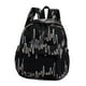 thumbnail image 3 of Mochila para niños con correas de hombro reforzadas, ligera y moderna, ideal para conciertos. Negro, 3 of 9