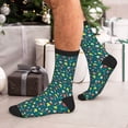 thumbnail image 7 of Pofeuu Mushrooms Print Crew Socks, Adult Running Hiking Socks for Youth and Adult, 7 of 7