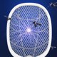 thumbnail image 3 of Muyoka Raqueta eléctrica Bug Zapper 1200MHA USB Recargable Mosquito Swatter 2 en 1 Lámpara de mosquitos y Fly Killer Control de plagas para el hogar Cocina Uso al aire libre para acampar Muyoka Hogar, 3 of 7