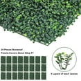 thumbnail image 2 of Grass Wall Panel, 24"x16" Artificial Boxwood Panel Faux Grass Decor, 12 Pack, 2 of 8