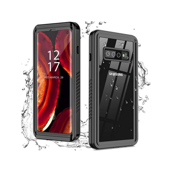 For Samsung Galaxy S10 4G Case, S10 Waterproof Case with Built-in Screen Protector, Full Body Protective Heavy Duty Shockproof IP68 Waterproof Clear Case for Samsung Galaxy S10 4G 6.1 inch