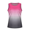 thumbnail image 3 of FASHIONWT Women Gradient V Neck Tank Top Tie-dye Sleeveless Casual Shirt, 3 of 4
