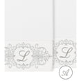 thumbnail image 3 of Authentic Hotel and Spa  100% Turkish Cotton Monica 2PC Embellished Bath Towel Set White A, 3 of 3