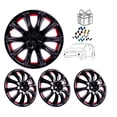 thumbnail image 1 of Tapones Deportivos Rin 14 Negro Rojo/naranja Owc + Regalo negro, 1 of 11