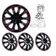 thumbnail image 1 of Tapones Deportivos Rin 14 Negro Rojo/naranja Owc + Regalo negro, 1 of 11