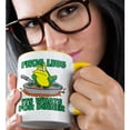 thumbnail image 2 of 3drose, Frog Legs Its Whats for Dinner, 11oz Two-tone Yellow Mug, 2 of 6