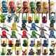 thumbnail image 2 of Figuras de ninja doradas para niños, bloques de construcción, muñecos de dibujos animados, personajes, Zane Lloyd, villano, serpiente, monstruo, motocicleta, ladrillos, 2 of 5