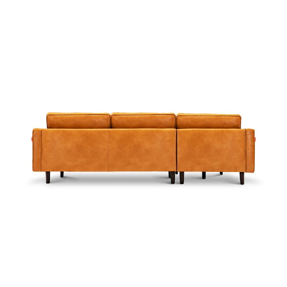 Finihen L-Shaped Sectional Sofa Couch, Sofa Bed, 3-Seat L-Shaped Sectional Sofa Couch, for Living Room, Brown Finihen L-Shaped Sectional Sofa Couch, Sofa Bed, 3-Seat L-Shaped Sectional Sofa Couch, for Living Room, Brown