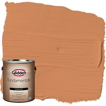 Glidden Fundamentals Exterior Paint Georgian Leather / Orange, Flat, 1 Gallon