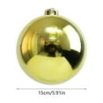thumbnail image 3 of RBCKVXZ 150mm/6 Inch Shiny Gold Christmas Ball Ornaments, Christmas Hanging Plastic Shatterproof Ball Ornaments for Xmas Trees, Wedding Party, Holiday Decoration, 3 of 6