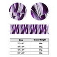 thumbnail image 6 of Xipuska Purple Striped Ombre Bed Runners for Cal King Size Bed, Decorative Bed Throws for Foot of Bed, Modern Purple Moire Geometric Bed Runner Sofa Throw Bedding Scarf Slipcover for Bedroom, 6 of 6