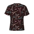 thumbnail image 6 of Vsdgher Eiffel Tower Print Men's Dry Fit Mesh Athletic Shirts Moisture Wicking Tennis T-Shirt Tops, 6 of 9