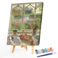 thumbnail image 1 of Cuadros Decorativos Kit de pintura por números DIY jardín mano aceite arte imagen artesanía hogar pared decoración Wdftyju embutido en tela, 1 of 9