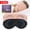 Black & Pink, variant on 3D Sleep Mask for Men&Women, 2 Pack Contour Eye Masks for Sleep, Side Sleeping Mask for Men&Women, Blackout Eye Mask for Sleeping Eye Mask, Airplane Travel Essentials for Men, Meditation Black&Black