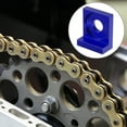 thumbnail image 3 of 4pcs 12mm Universal Motorcycle Dia Hole Chain Adjuster Block Tensioner Blue Metal, 3 of 6
