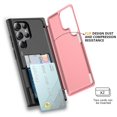 thumbnail image 2 of For Samsung Galaxy S22 Ultra 5G Case Hidden Card Slot TPU+PC Phone Cover, 2 of 5