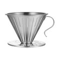 thumbnail image 1 of Filtre à Café en Acier Inoxydable Réutilisable Support de Filtre à Café, 1 of 8