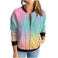 thumbnail image 4 of Womens Zip Up Sweatshirts Jackets Long Sleeve Casual Loose Outwear with Pockets, 4 of 6