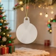 thumbnail image 2 of dajkiuy Christmas Ornaments, Clear Blank Plastic Xmas Tree Star Bell Snowflake Ball Peach Shape Hanging Pendant for DIY Craft Gift Tag and Party Holiday Decoration, 2 of 6
