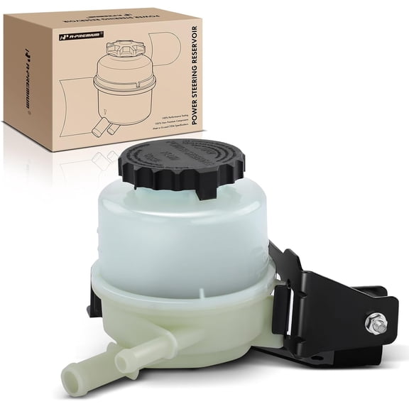 A-Premium Power Steering Reservoir/Tank with Cap & Bracket Compatible with Toyota Tundra 2000-2006, Sequoia 2001-2007, V8 4.7L