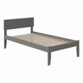 thumbnail image 3 of Lit Plateforme Simple en Bois Massif Orlando, Gris, 3 of 14