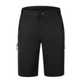 thumbnail image 1 of Men's Short Pants for Men, Solid Color Stretch Cotton Casual Exercise Riding Shorts with Elastic Waist and Pockets, Breathable for Daily Wear and Outdoor Activities, 1 of 8