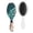 White-643, variant on Tropical Botanical Hair Brush, Leafy Detangler Paddle Comb with Palm Inspired Design, Soft Bristle Hairbrush for Wet Dry Hair, Travel Ready Gift