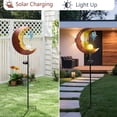 thumbnail image 3 of Solar Garden Statues Outdoor Decor, Fairy Moon Figurine Light Stake, Housewarming Ornament for Patio, Lawn, Yard, Pathway - Unique Gift Ideas for Gardening Mom Grandma, 3 of 7