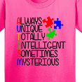 thumbnail image 4 of Inktastic Autism Awareness Acronym Youth T-Shirt, 4 of 5