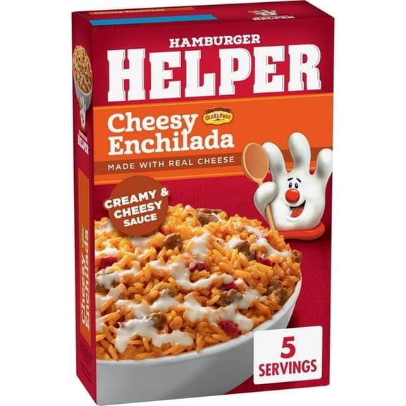Hamburger Helper Cheesy Enchilada Rice, 7.5 oz Box- Pack of 2