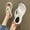 White, variant on Women's Orthotic Flip Flops Sandals Comfortable Arch Support Summer Wedge Flip Flops Beach Shoes Gifts for Your Co-workers(White,5.5)