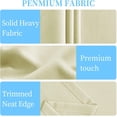 thumbnail image 5 of YQHWQ Rideau Intérieur Imperméable Beige 52"L x 84"H Rideau Extérieur Texturé en Lin Panneaux Larges, 5 of 5