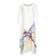 thumbnail image 4 of Vestido Irregular Vestido Floral Impreso Suelto Mujeres Informales Casco Manija Larga Vestidos de Larga Impresa en V de Cuello en V Odeerbi ODB113664, 4 of 7