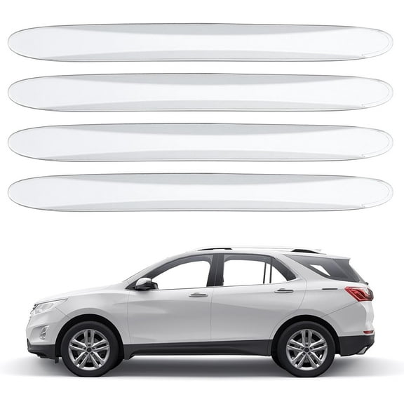 YZHIDIANF Bumper Guard Strip, 4 Pcs Anti-Collision Patch Anti-Scratch Rear Bumper Protector Trim Self Adhesive Car Side Door Edge Sticker for SUV Pickup Truck, Clear