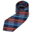 thumbnail image 4 of Corbata clásica para hombre, con textura exquisita y diseño enrejado, resistente al desgaste, con pañuelo para reuniones y regalos., 4 of 14